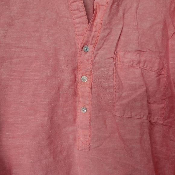 Linen Blend Max Edition Tunic Blouse Large - Picture 2 of 7